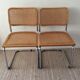 Paire de chaises Marcel Breuer Cesca B32