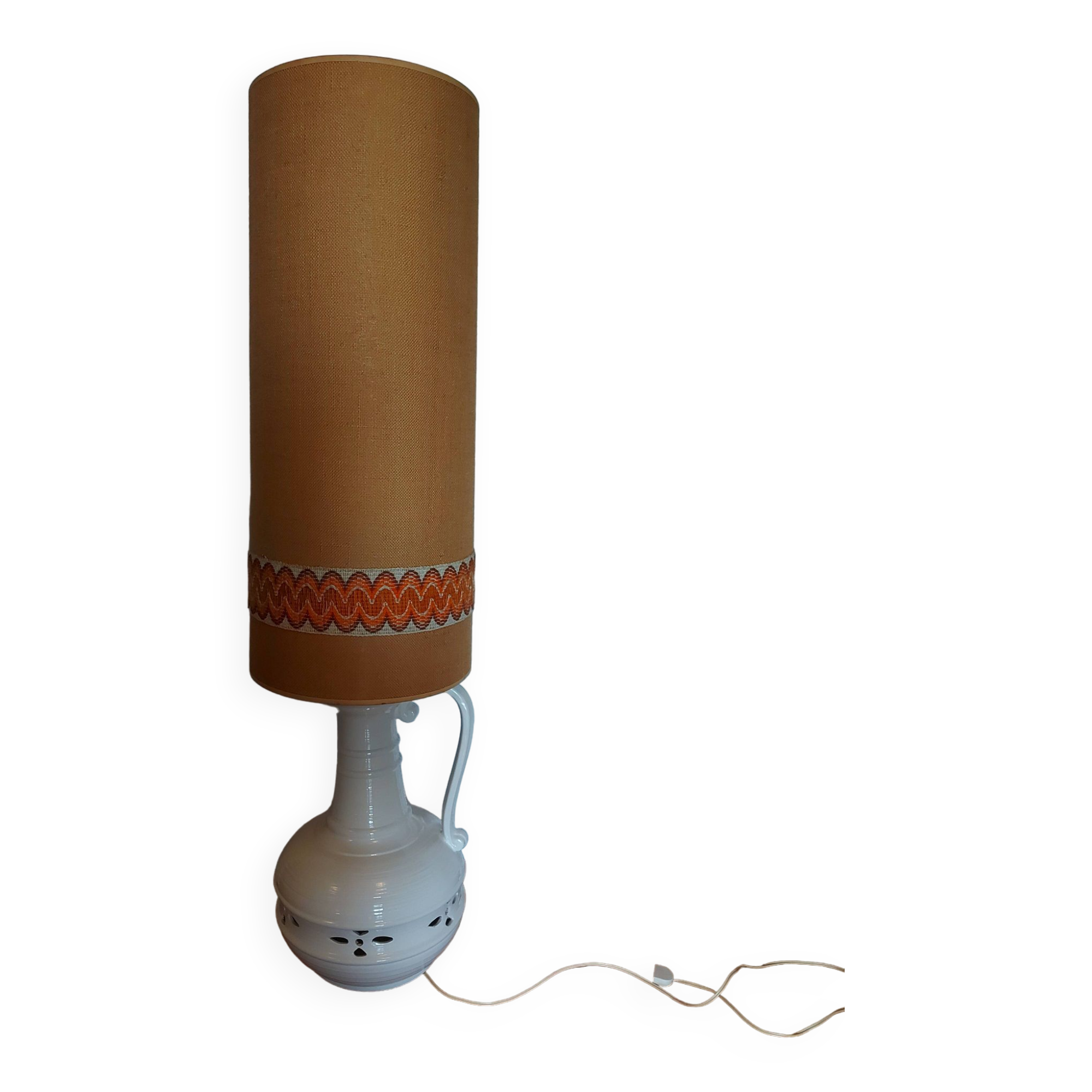 VINTAGE 70'S CERAMIC FLOOR LAMP