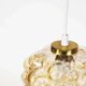 Small amber bubble glass pendant lights by Helena Tynell for Glashutte Limburg