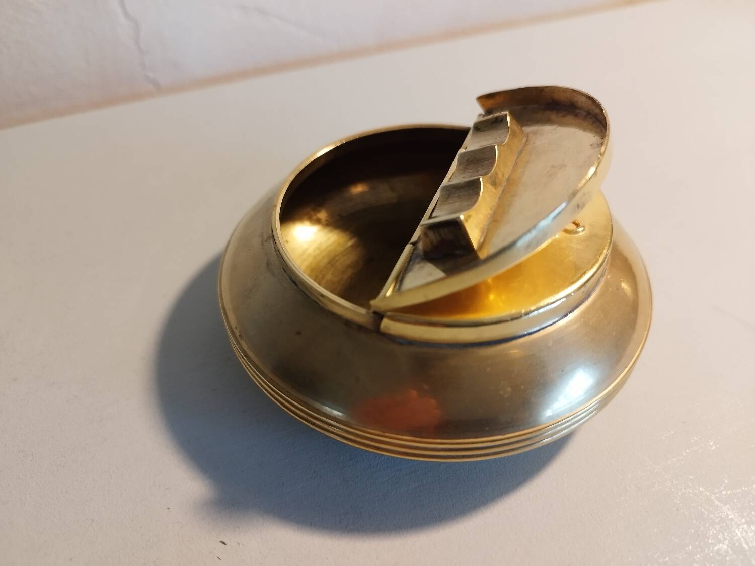 Marine brass ashtray