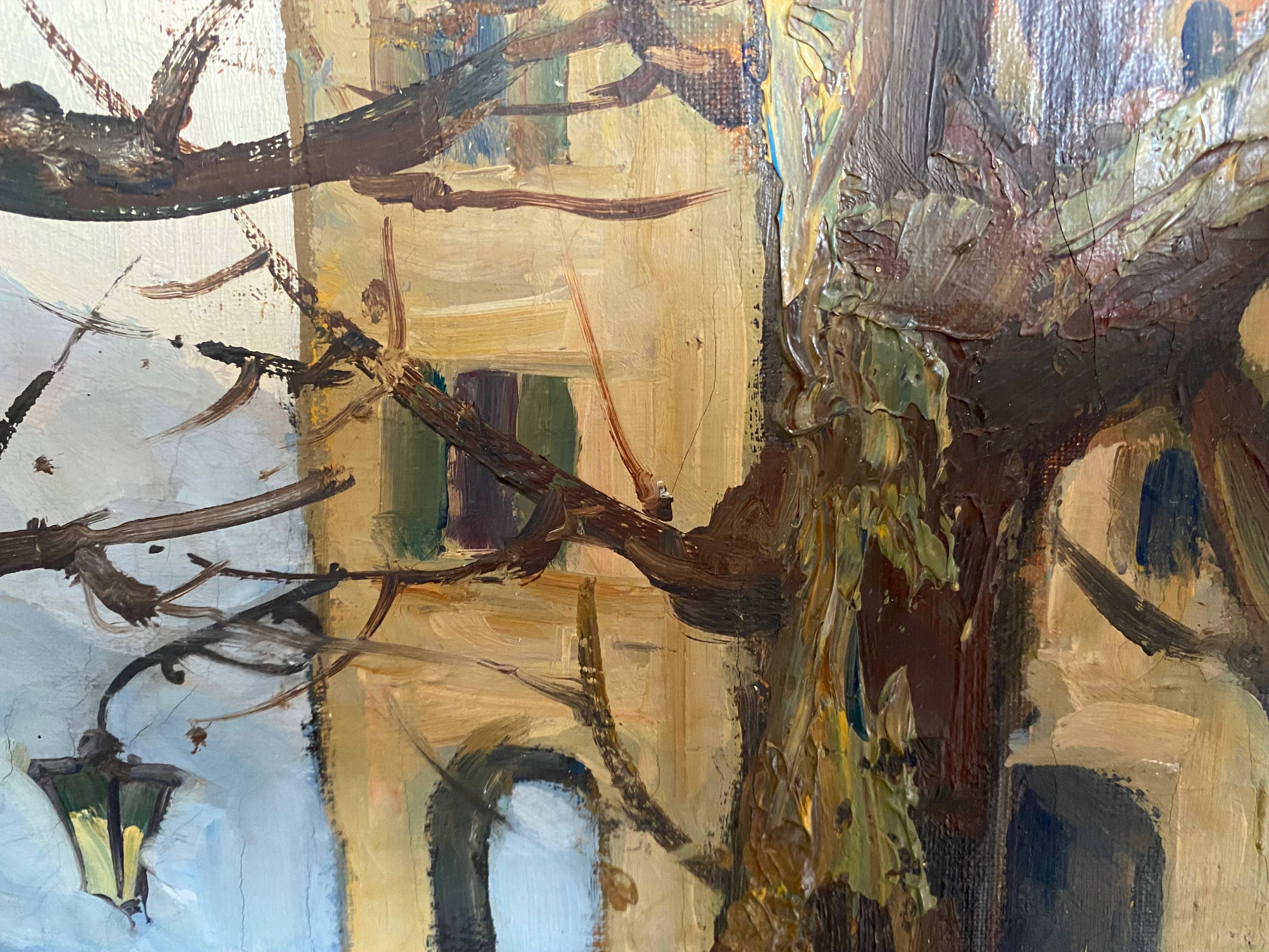 Hst painting "lake orta" cusio italy pino pessina da castanedo (1911 / 1991)