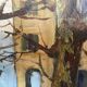 Hst painting "lake orta" cusio italy pino pessina da castanedo (1911 / 1991)