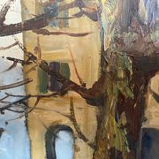 Hst painting "lake orta" cusio italy pino pessina da castanedo (1911 / 1991)