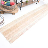 Narrow turkish runner rug 293x59cm