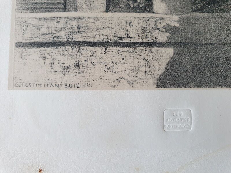 Lithograph in black - By Berlauts, Paris