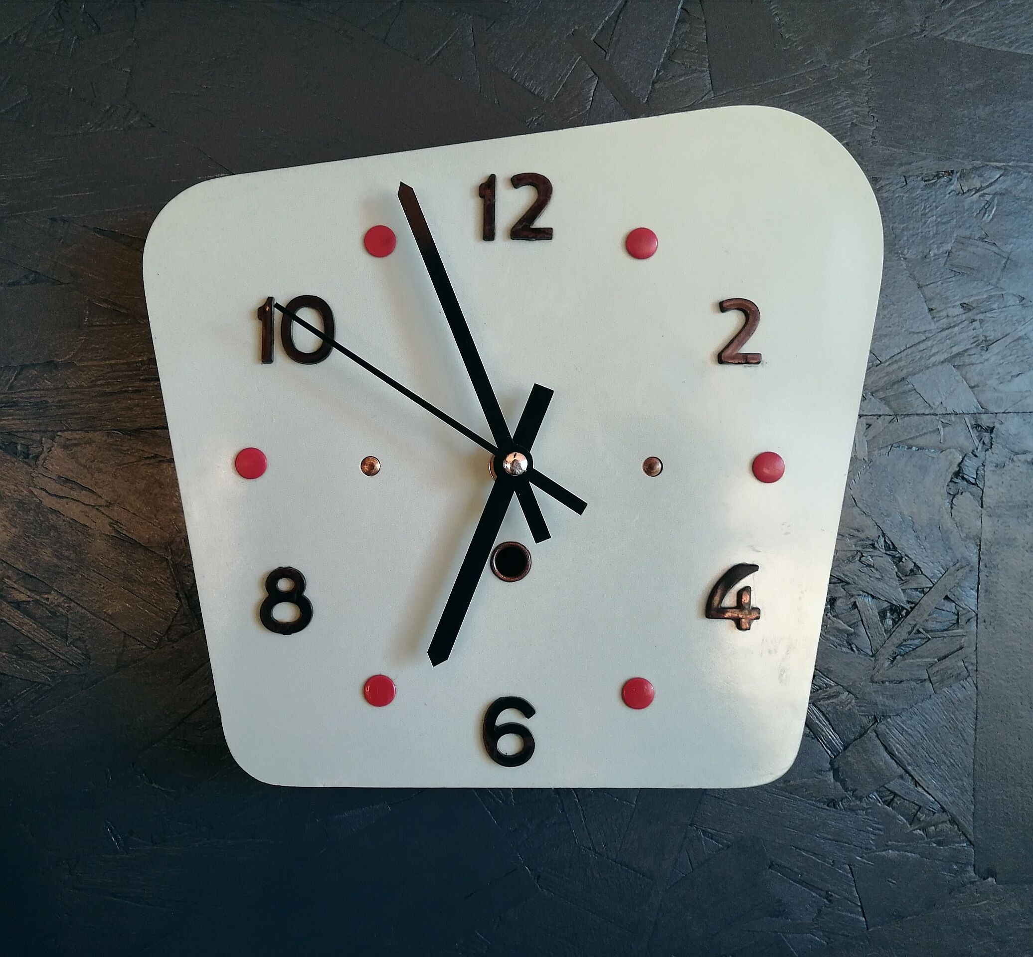 Vintage clock, "Blue Sky" wall clock