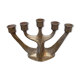 Brutalist vintage solid candle holder brass by Gilde Handwerk