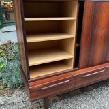 Scandinavian high rosewood sideboard by Johannes Andersen edited by Samcom