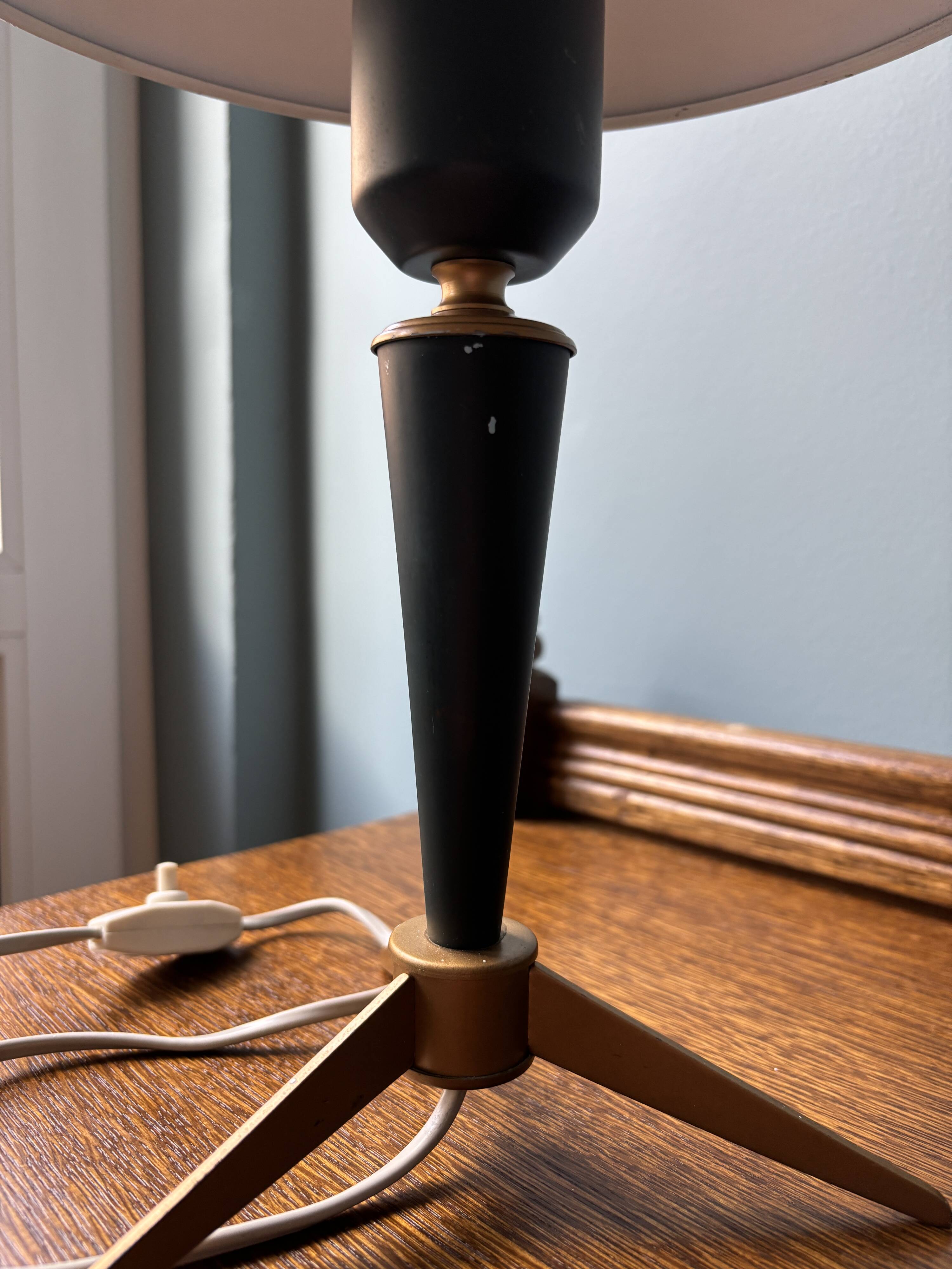 Lampe trépied Bijou de Kalff pour Philips, style vintage Space Age, inspirée des années 50.