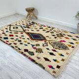 Handmade Moroccan Berber carpet 251 x 155 CM