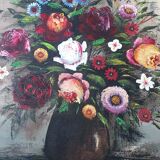 Painting bouquet of flowers
