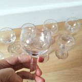 Set of 11 liqueur glasses