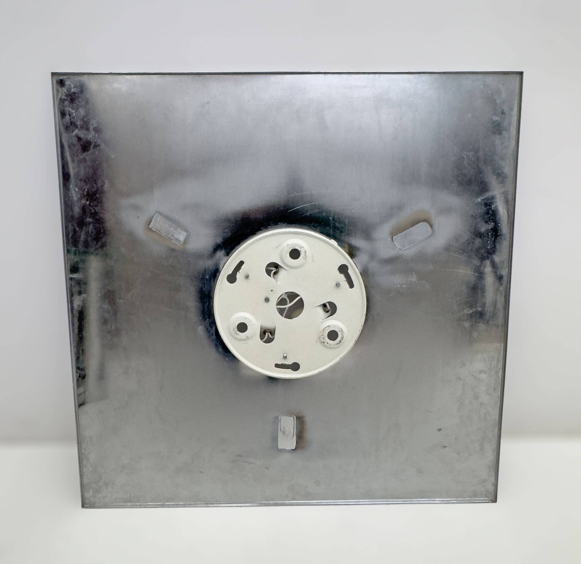 Carlo Nason Mid-century Modern Italian Steel and Murano Glass Wall Lamp, 70