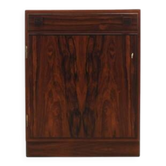 Danish rosewood chest of drawers with lockable cabinet, 1960s