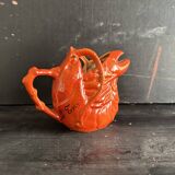 Antique ceramic lobster pitcher from the early 20th century.