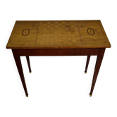 Game table / antique console with marquetry top – Louis XVI style