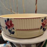 Antique Badonviller Floral Porcelain Dish, 20th Century Collection