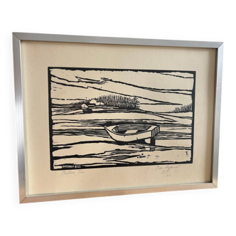 Framed print by Barbara Biss, numbered 131/450