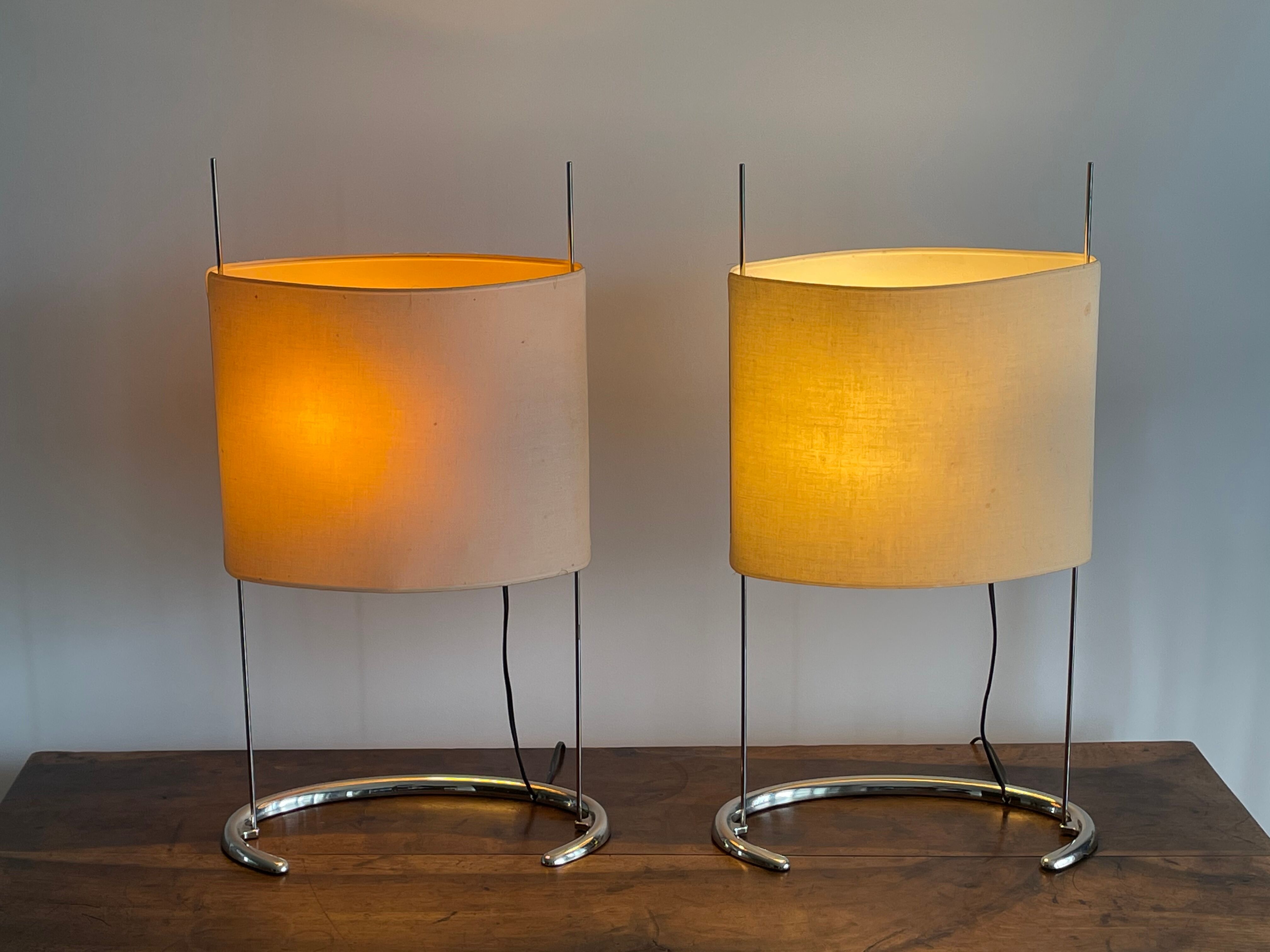 Pair of large "Gala" lamps by Paolo Rizzato, 1970s