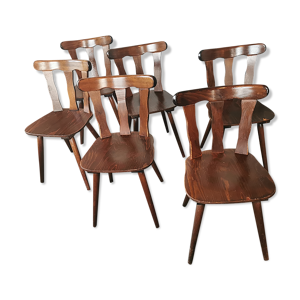set de 6 chaises bistrot,