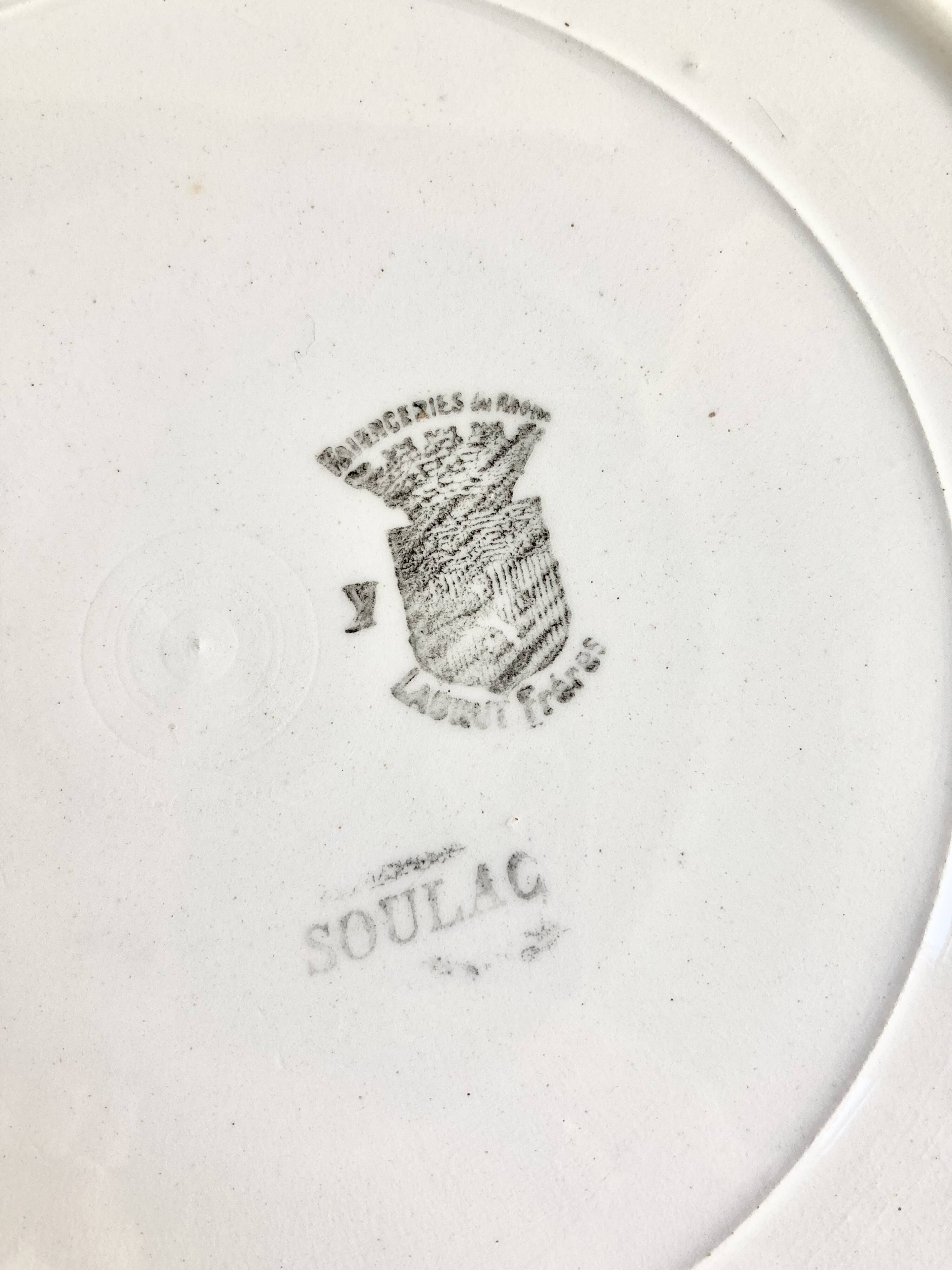 Large Art Deco Labrut Frères dish 1930