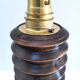 Solid wood lamp base by Charles Dudouyt