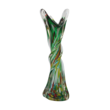 Murano vase in speckled twisted glass 1960s