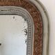 Miroir antique français Louis Philippe – crème et or, fin du 19e siècle