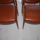 Suite de 4 chaises scandinaves des années 60