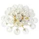 Sputnik Ceiling Lights with Snow Glass Balls by Doria, Germany, 1970s
