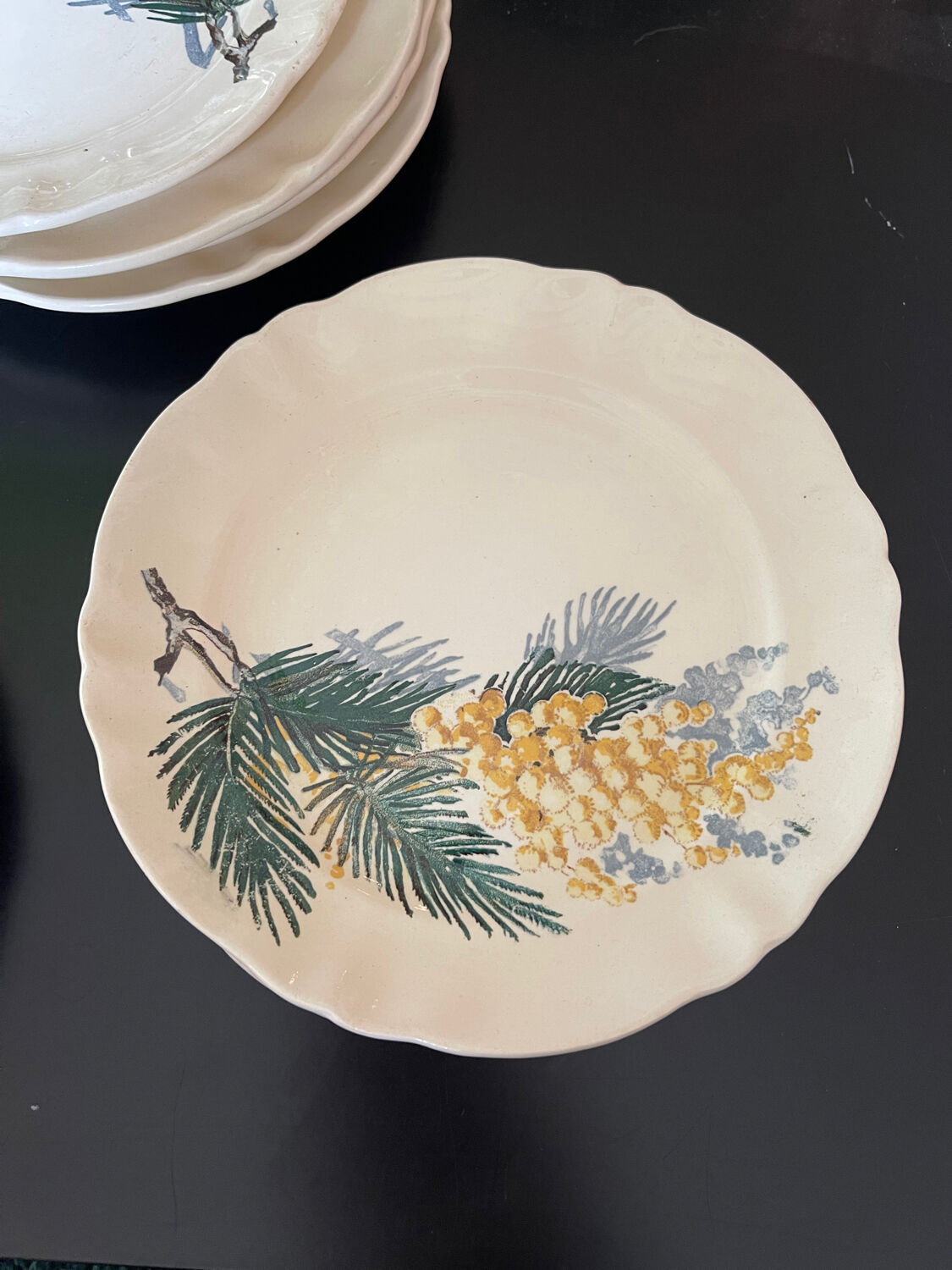 Dessert plates Sarreguemines Renaud and Clermont