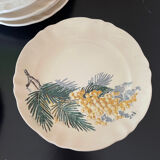 Dessert plates Sarreguemines Renaud and Clermont