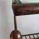 Console en fer forgé et verre, étagère treillis – vintage 70/80