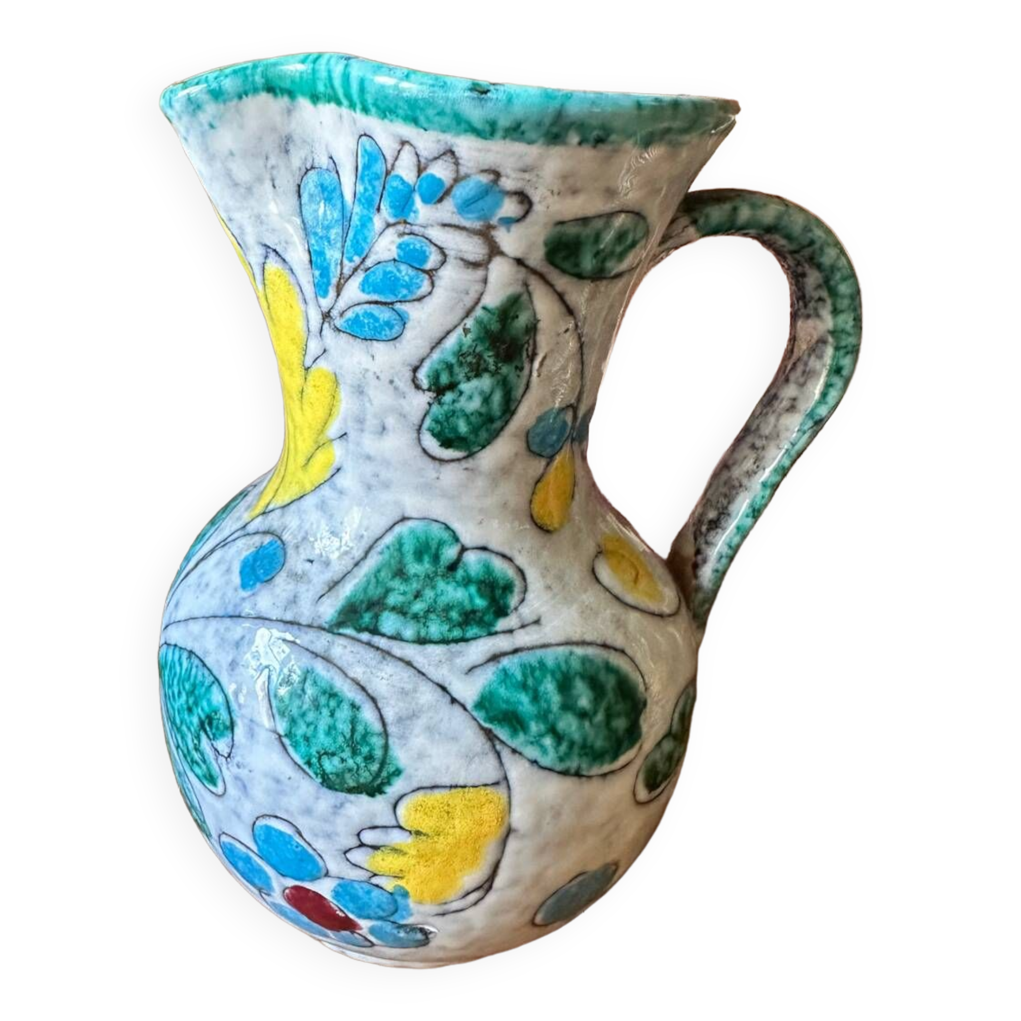 Vintage flowered carafe