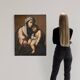 Antique Italian painting Madonna and Child from the 18th century