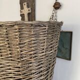 XXL 57cm grey wicker basket
