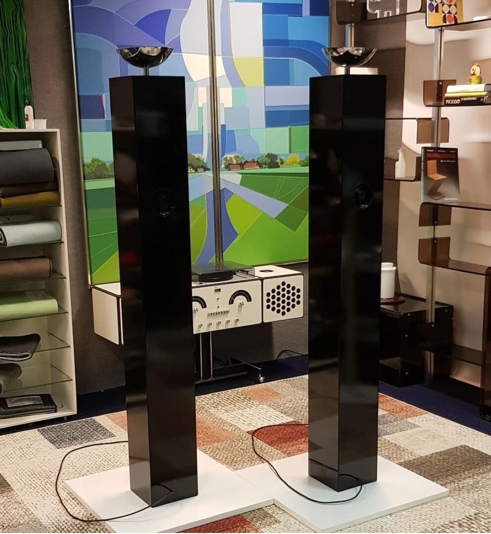 Pair of "Colonnes" floor lamps by Michel Boyer - 1970