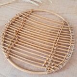 Wicker rattan pencil tray