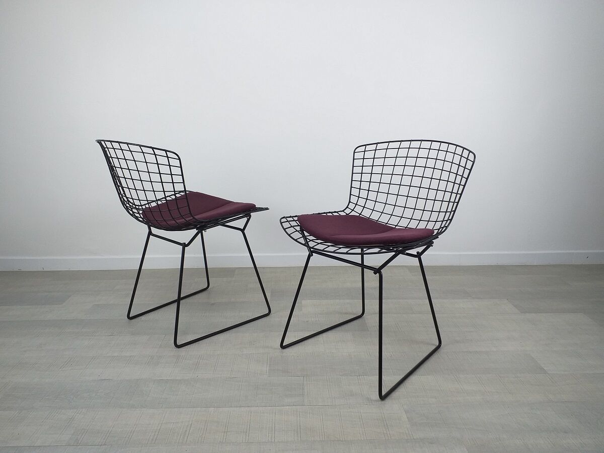 Chair Wire design Harry Bertoia Knoll 70s vintage