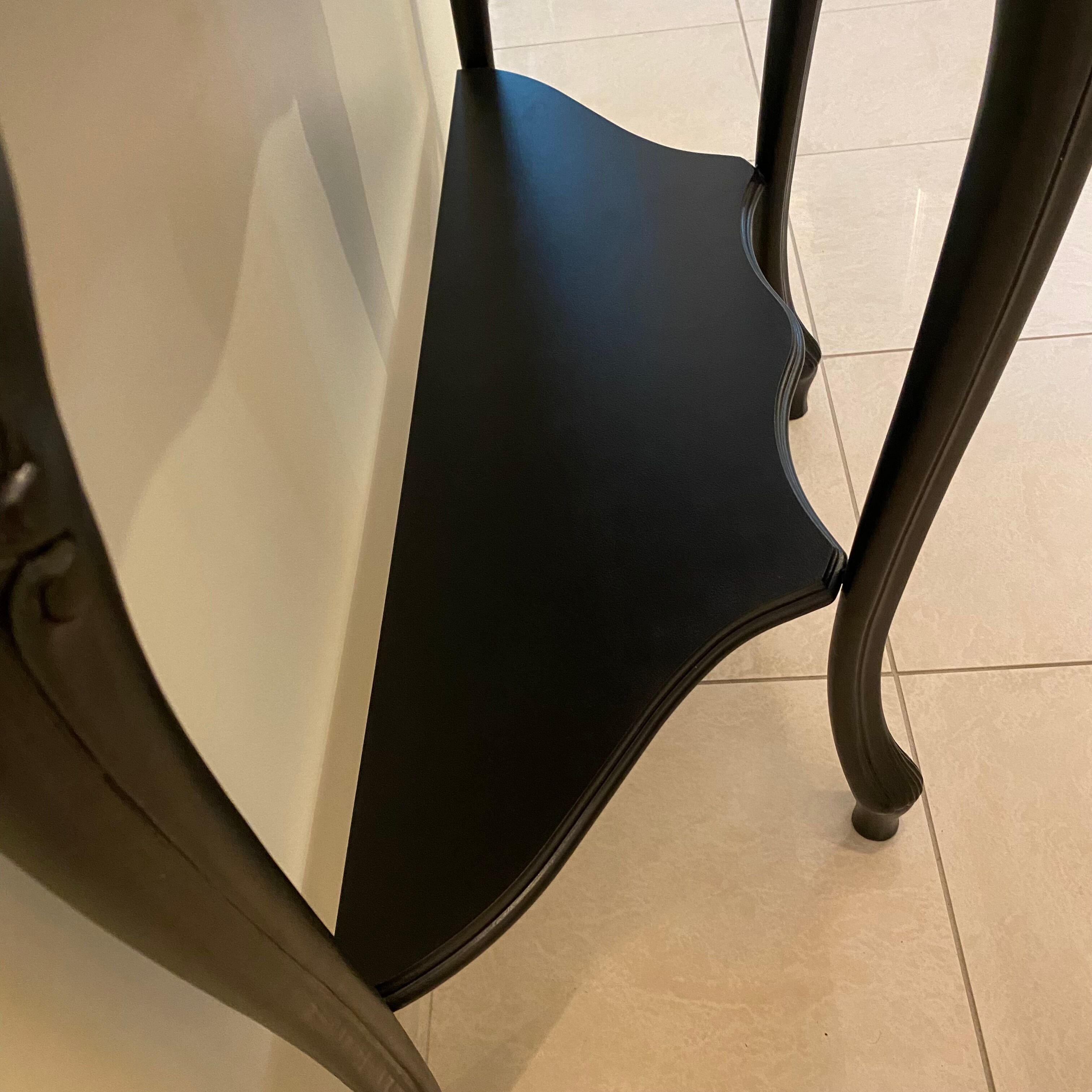 Baroque style console, marble top