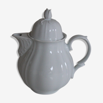 White teapot in porcelain