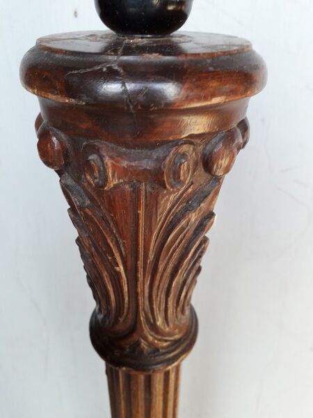 Lampadaire bois sculpté mouluré st empire ep 1930/40