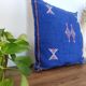Coussin berbère bleu bohème Sabra