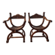 Pair of Dagobert walnut armchairs from the late 19th century