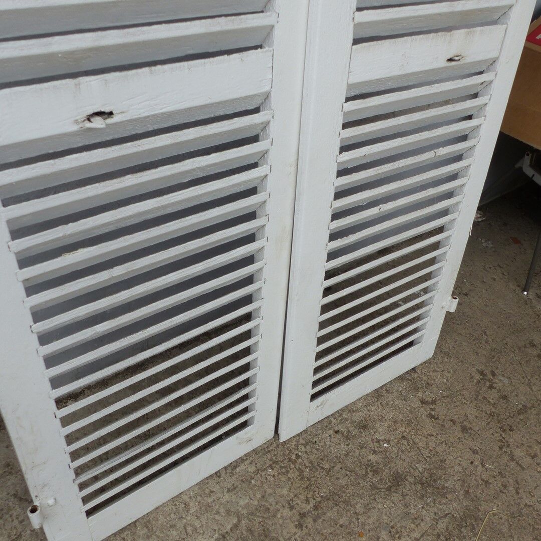 Old wooden shutters 2 leafs