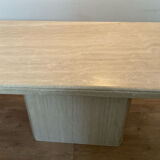 Travertine dining table 6/8 people