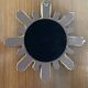 Vintage sun mirror in golden resin 60s/70s