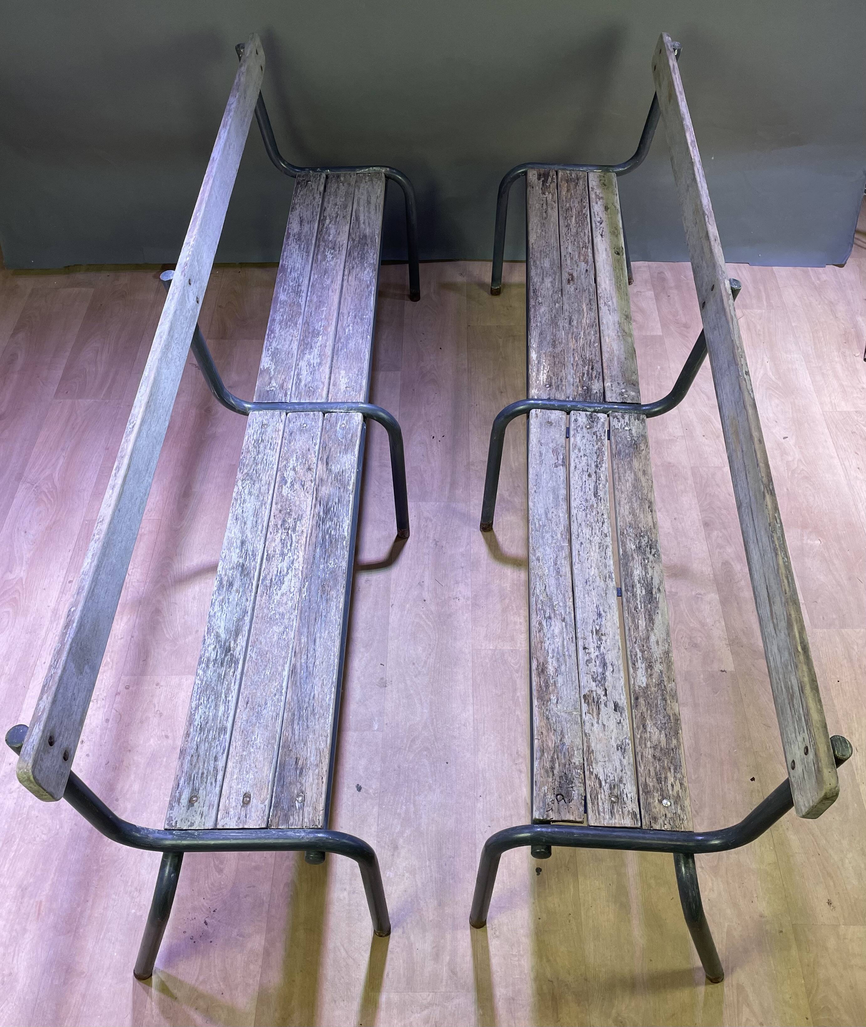 Pair of farm benches