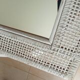 Vintage Boho rattan mirror from the 60s/70s 73*61 cm