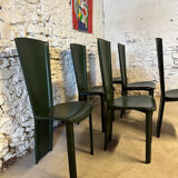 6 Roche Bobois chairs, 1980s vintage